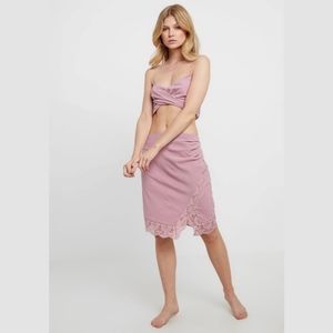 Blush Lilac Slip Camisole Mini Dress - Free People Romantic Feminine